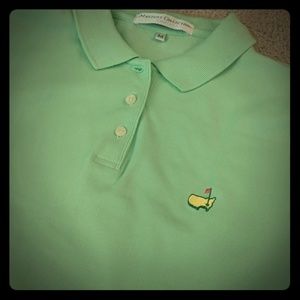 Mint green Master's golf polo sz M
